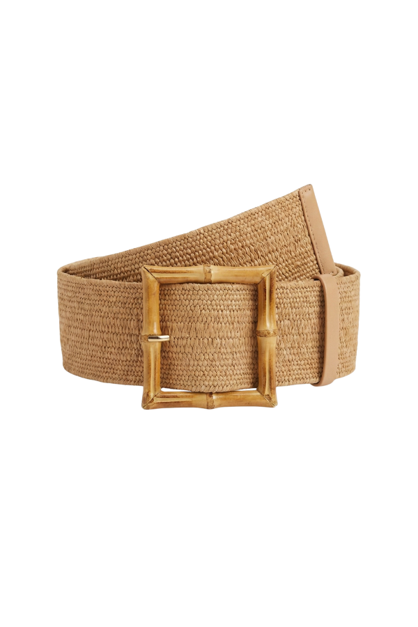 The Woven Belt with Square Bamboo Buckle