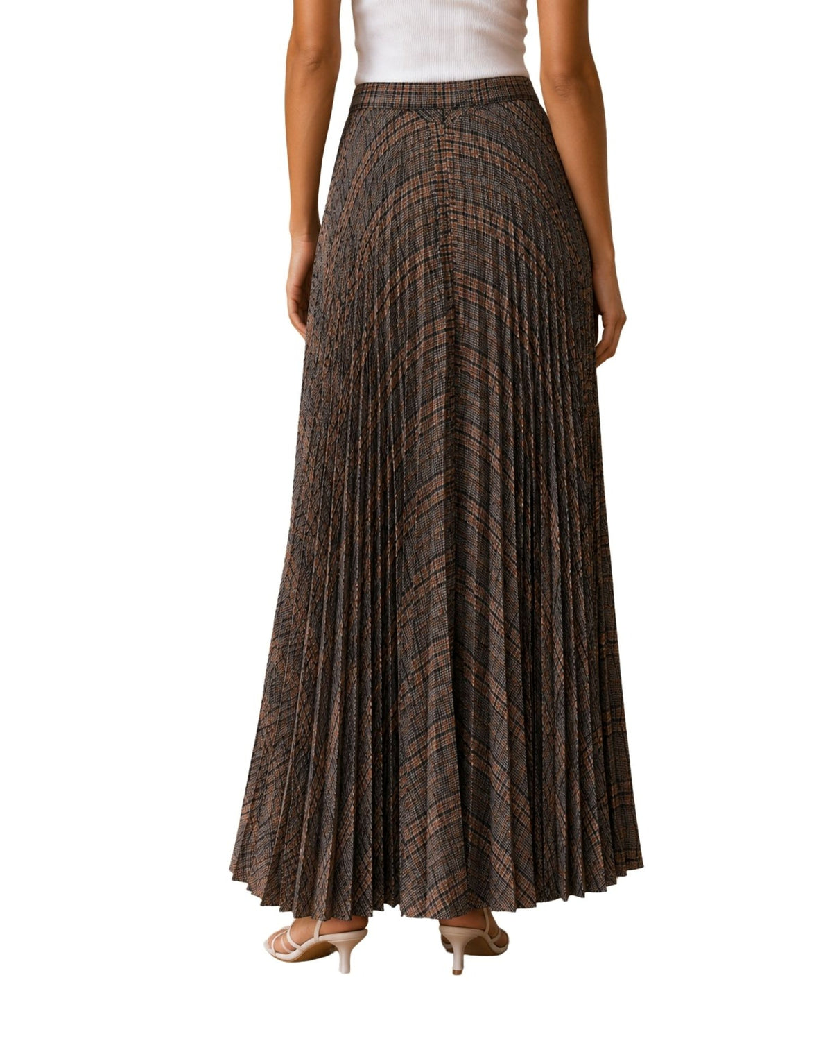 The Melania Plaid Midi Skirt - pookie and sebastian