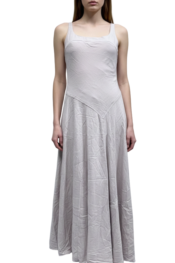 The Allison Square Neck Linen Dress
