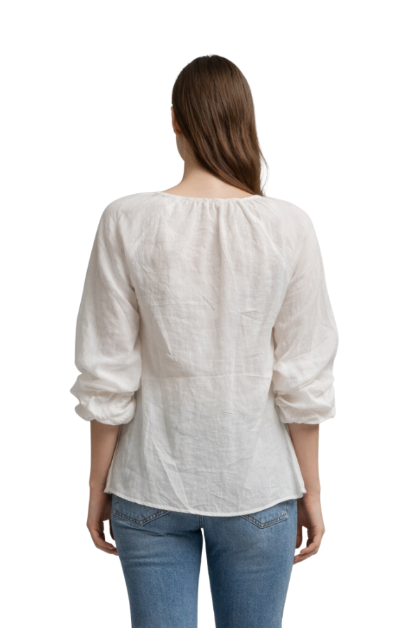 The Camille Embroidered Chiffon Blouse - pookie and sebastian