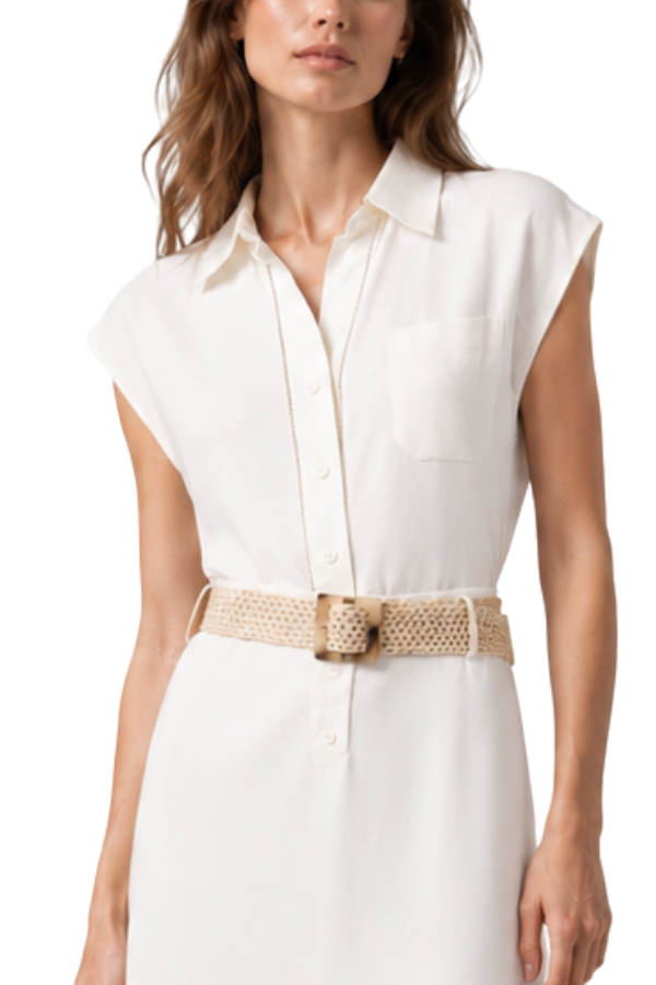 The Clarissa Cap Sleeve Button Down Blouse - pookie and sebastian