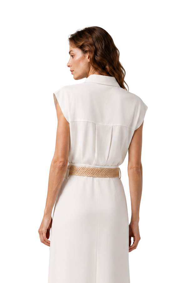 The Clarissa Cap Sleeve Button Down Blouse - pookie and sebastian