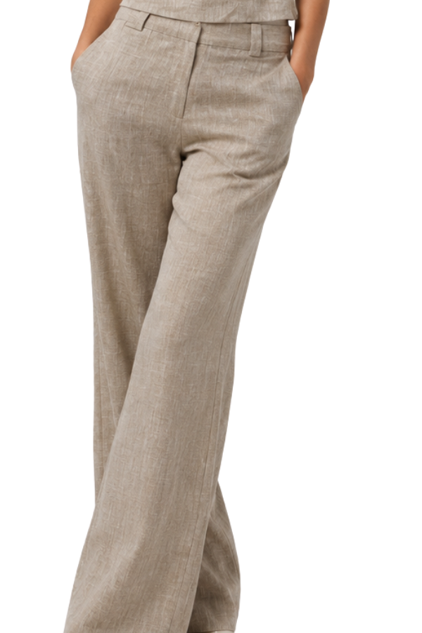 The Melanie 100% Linen Wide Leg Pants - pookie and sebastian