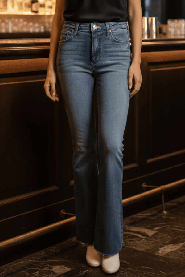 Casey Stretch HR Scissor Flare Jean