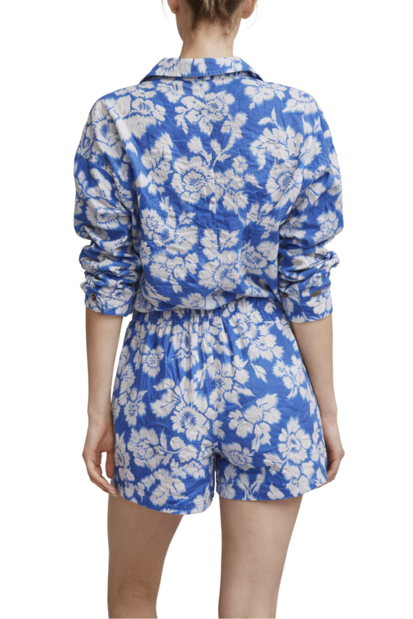 Coastal Blue Florals Short