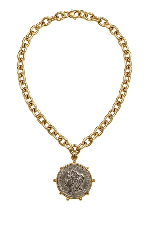 The Alissa Two Toned Coin Necklace