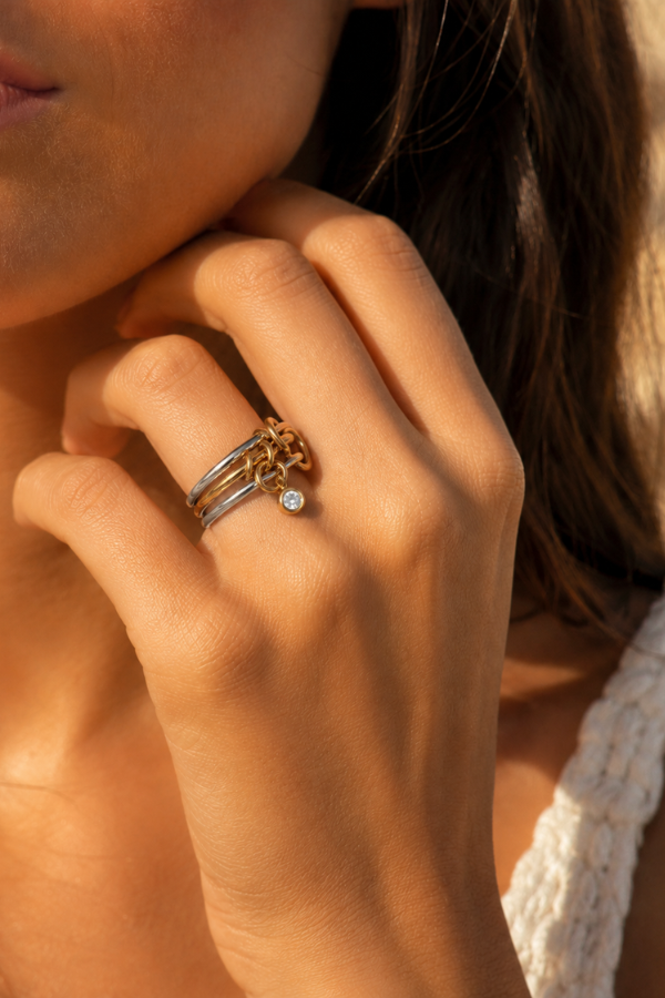 The Rebecca Two Toned Ring