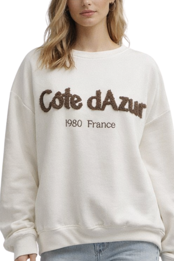 The Cote D'Azur Italian Sweatshirt - pookie and sebastian