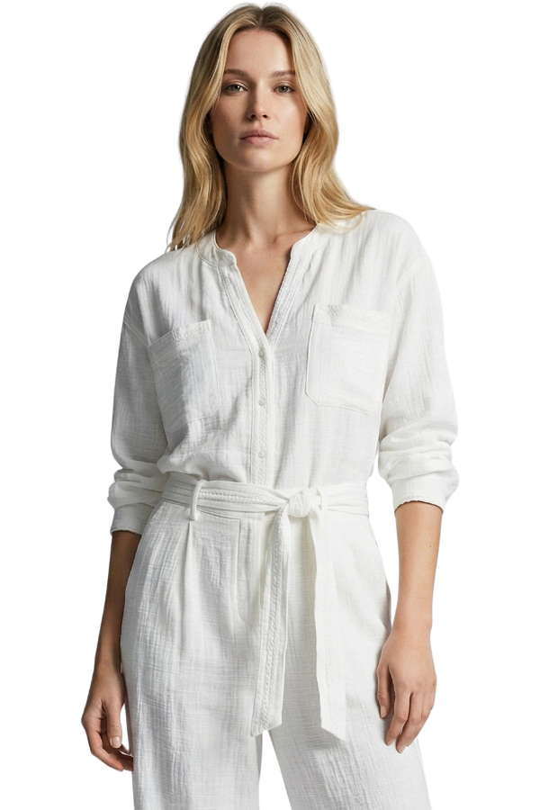 The White Willow Lace-Trimmed Top