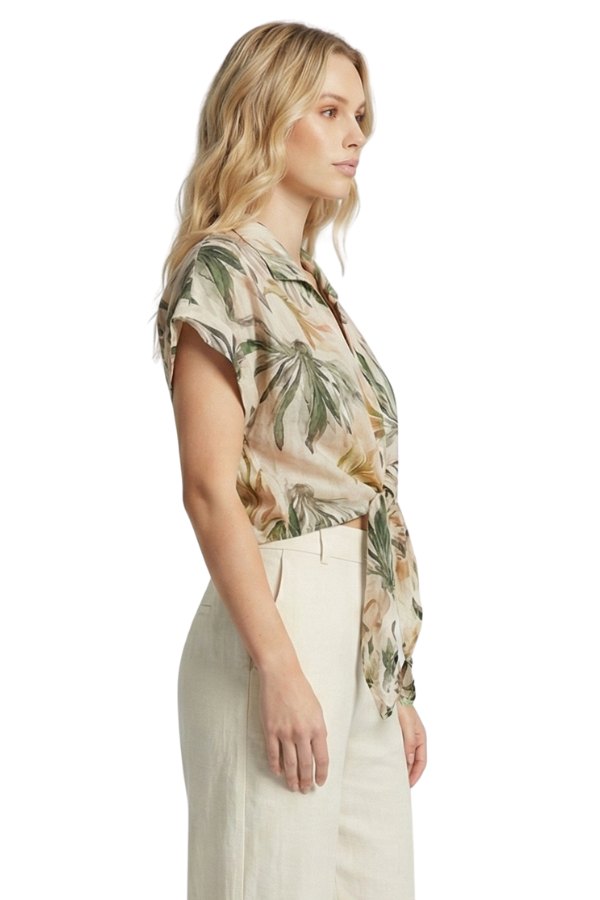 The Isabella Coastal Front Tie Top - pookie and sebastian