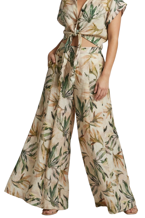 The Isabella Coastal Long Wide Pants - pookie and sebastian