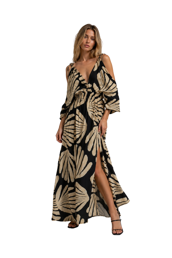 The Violet Paradise Summer Caftan Dress