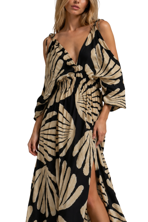 The Violet Paradise Summer Caftan Dress