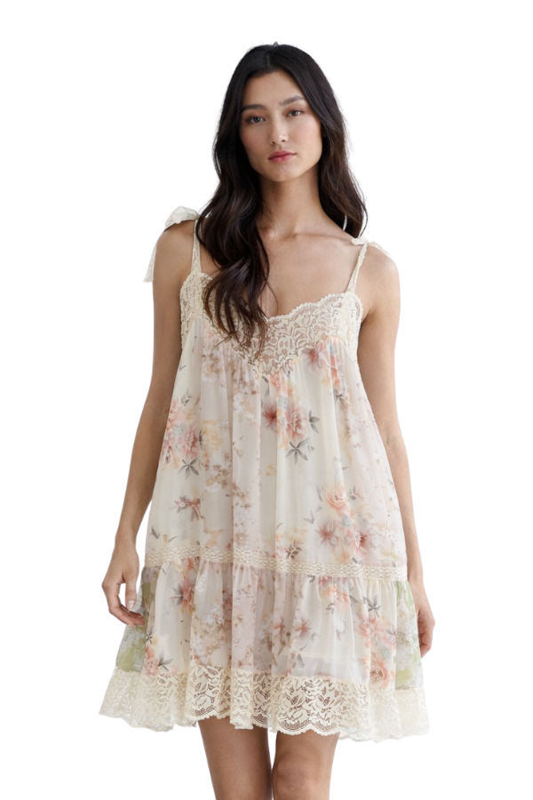 The Lace NYC With Details Flowy Dress - pookie and sebastian