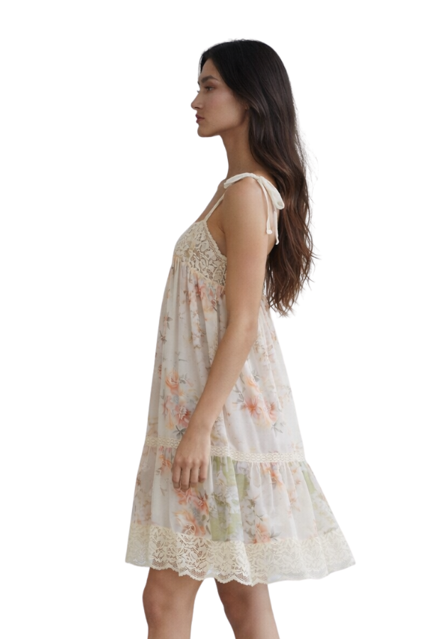 The Lace NYC With Details Flowy Dress - pookie and sebastian