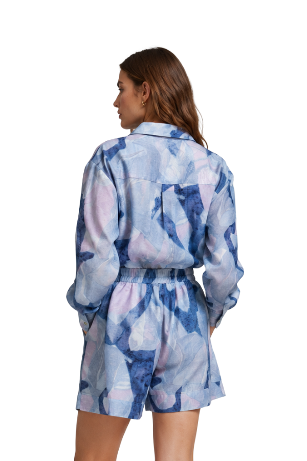 The Camille Abstract Print Blouse