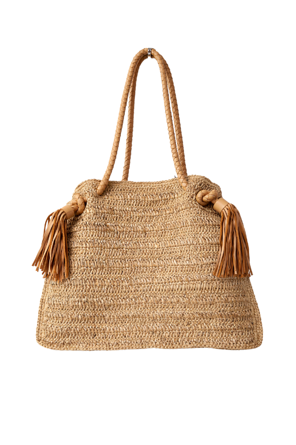 The Boho 4 Tassel Camel Handmade Handbag - pookie and sebastian