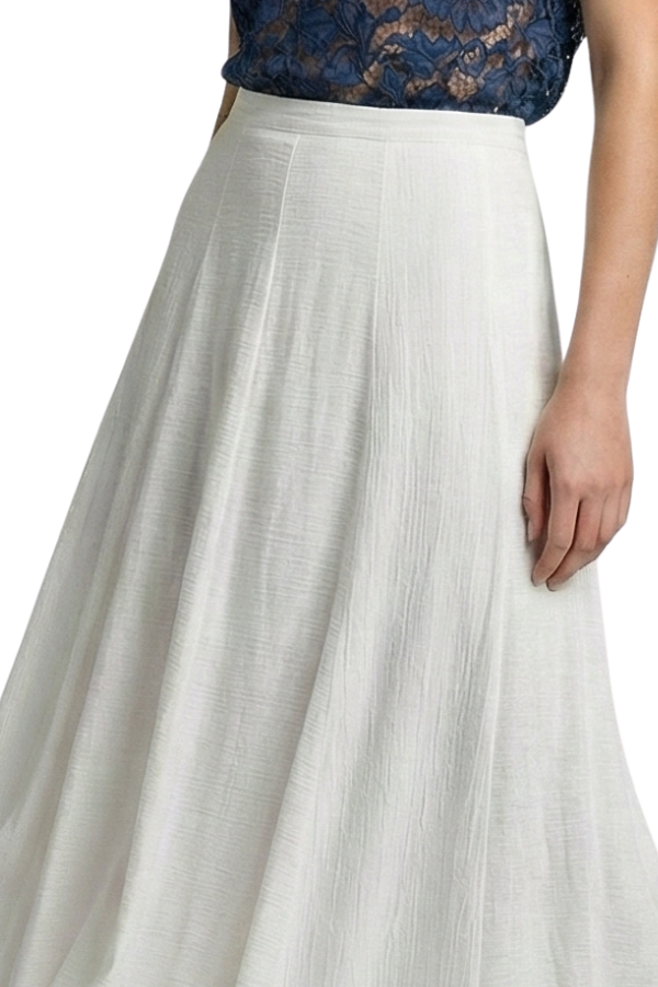 The White Willow Pleated Detail Skirt