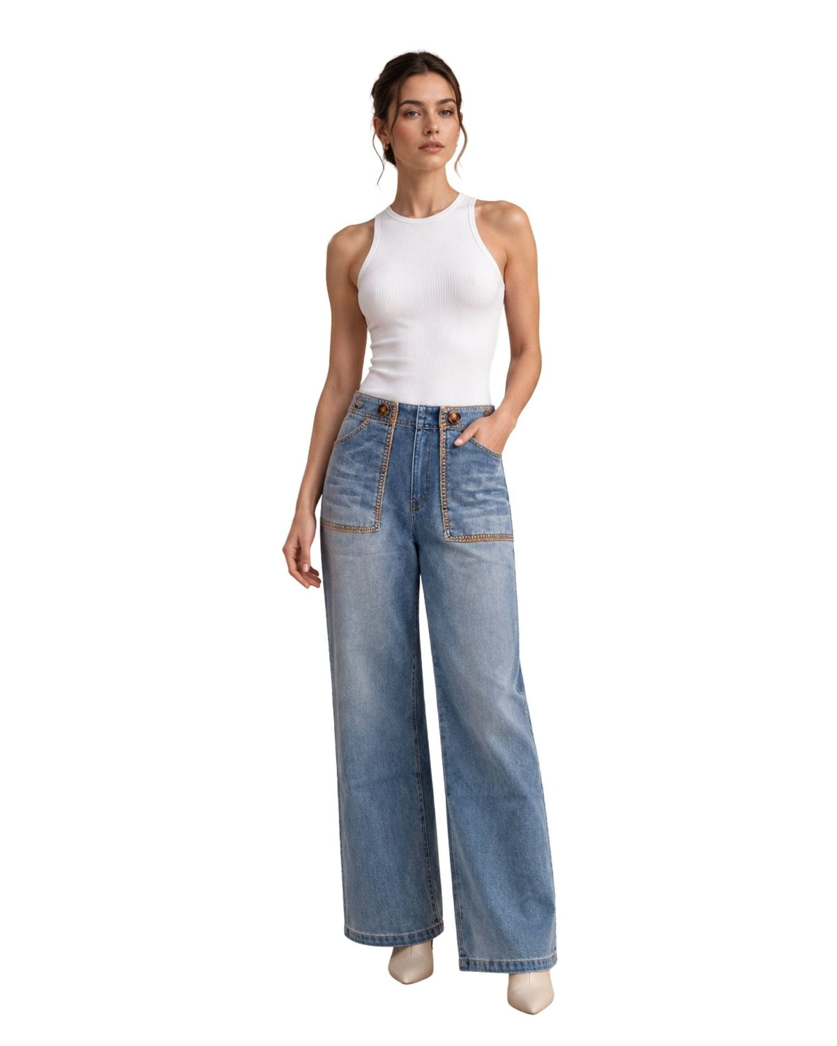 The Ophie Straight Leg Cropped Jeans