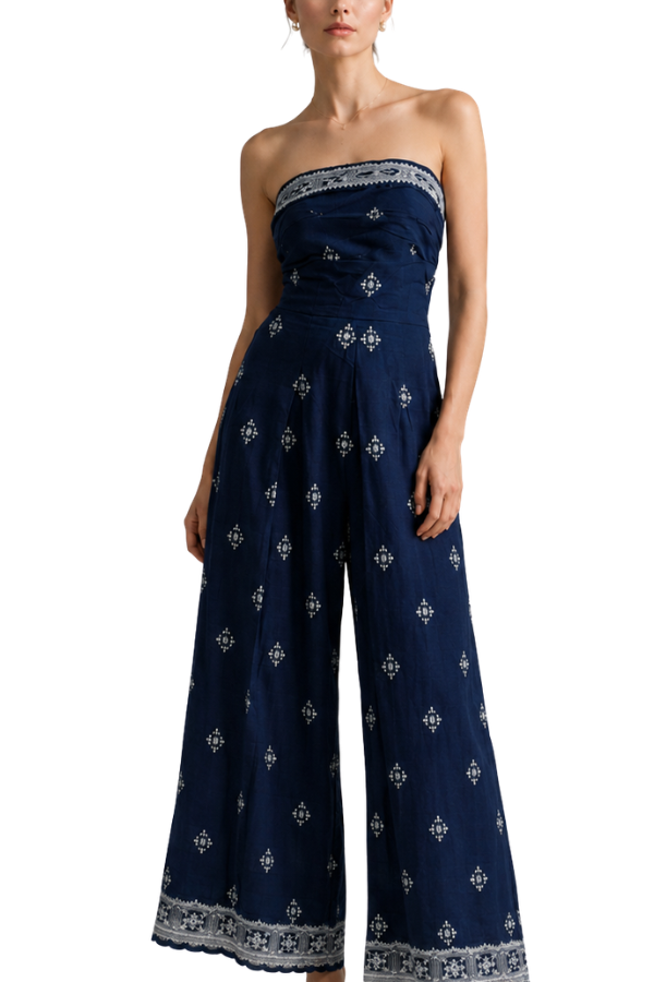 The Chelsey Elastic Back Waisted Jumpsuit