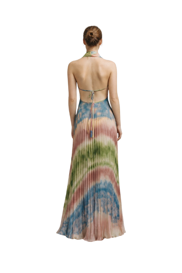 The Jessica Halter Pleating Maxi Dress - pookie and sebastian
