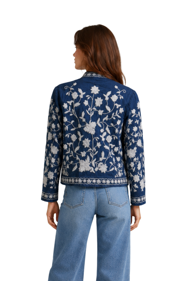 The Veronika Embroidered Jean Top - pookie and sebastian