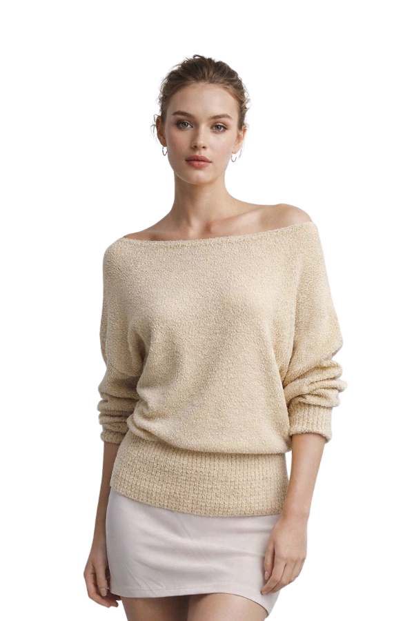 The Kristi Knit Off Shoulder Sweater