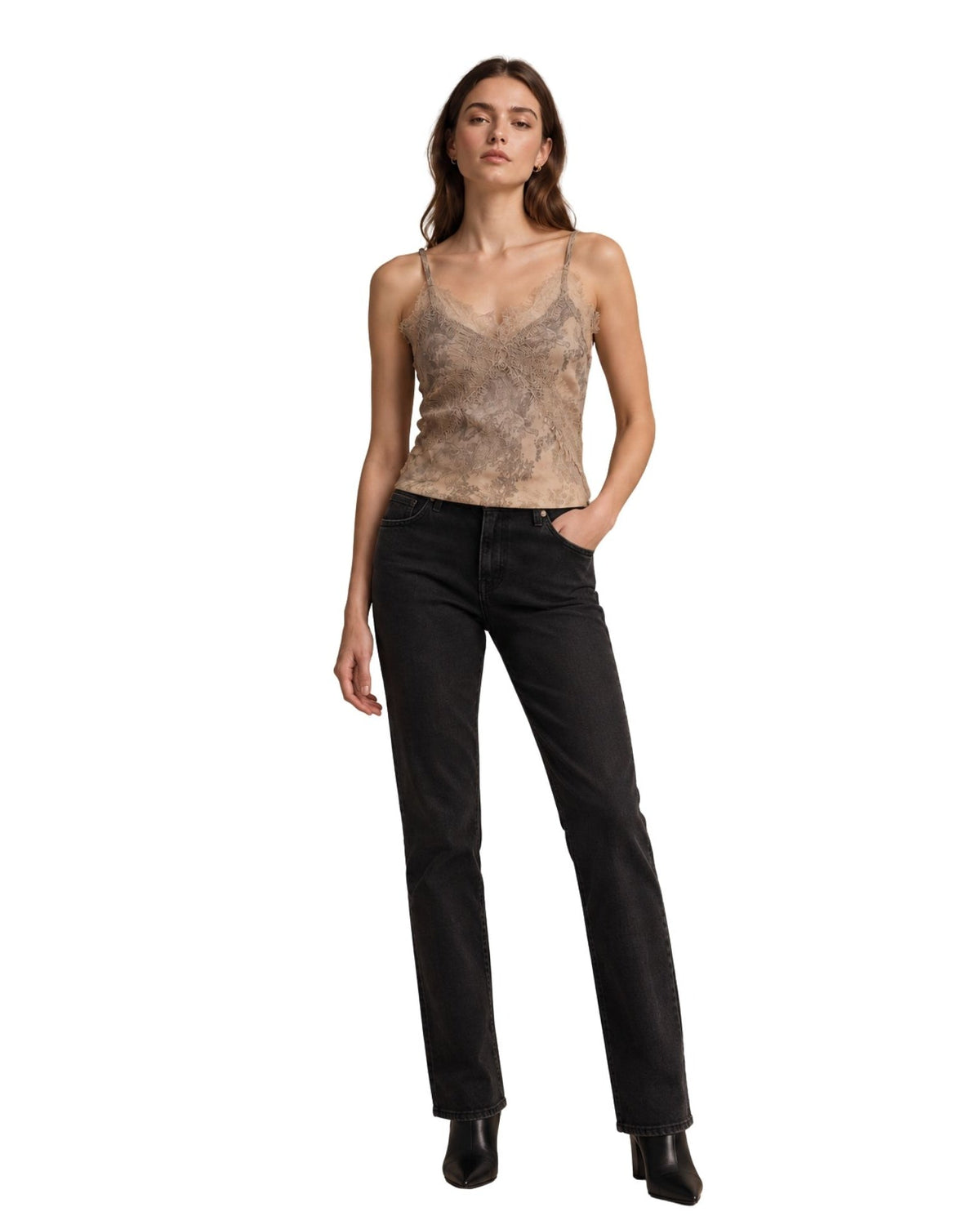 The Vivi Lace-Trimmed Top