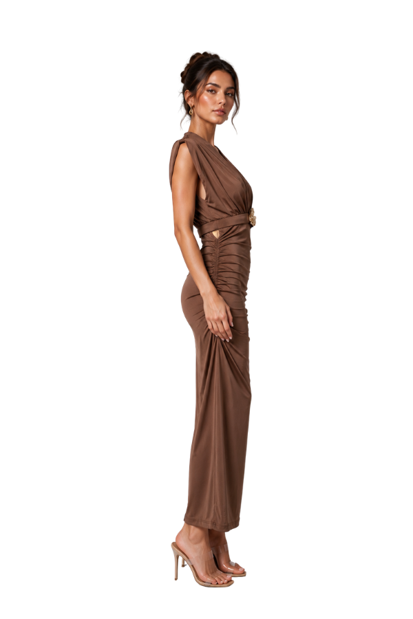The Nia Silhouette V-Neck Dress