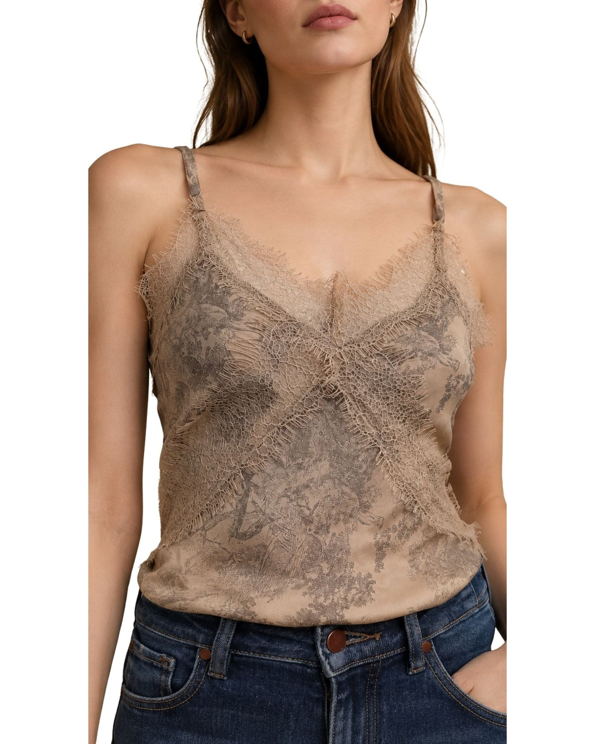 The Vivi Lace-Trimmed Top