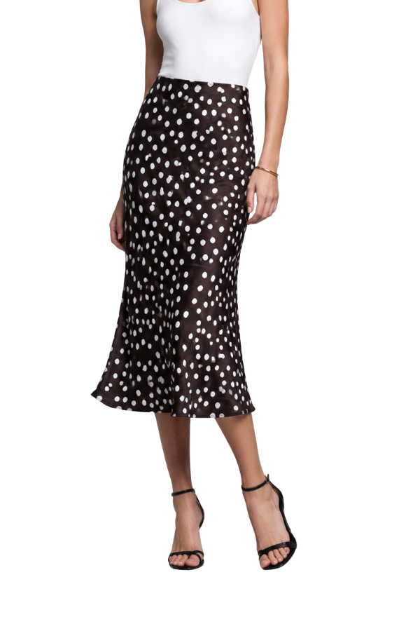The Bella Satin Midi Skirt