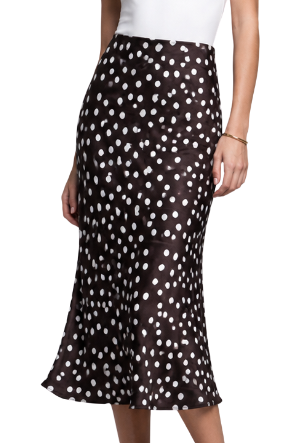 The Bella Satin Midi Skirt