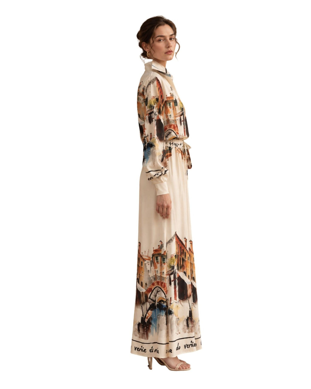 The Village Print Silk Blouse