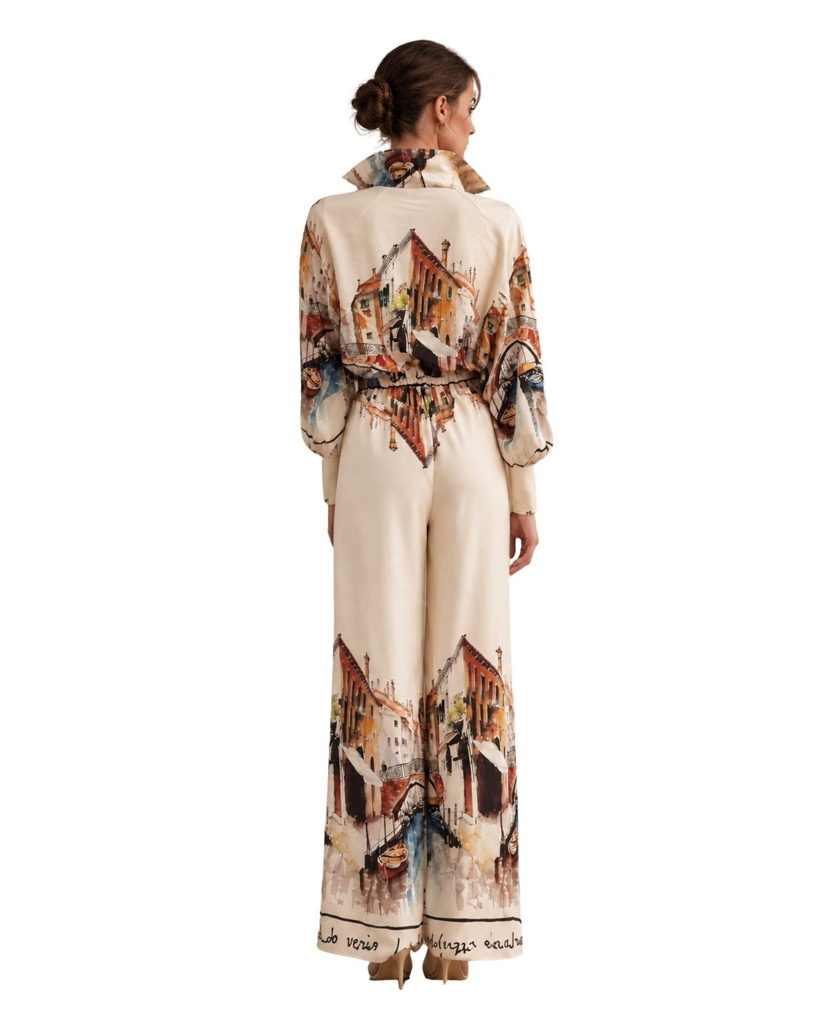The Village Print Silk Pants