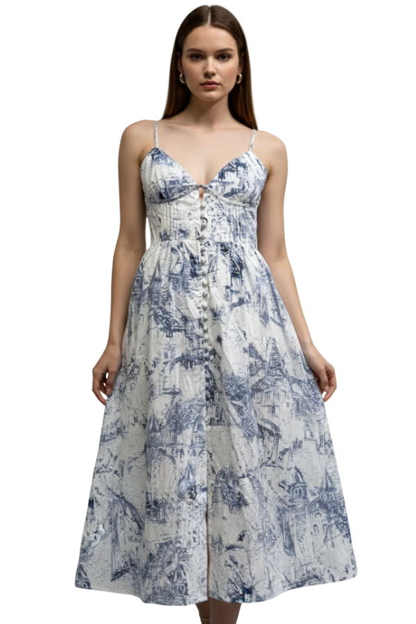 The Colette Floral Midi Dress