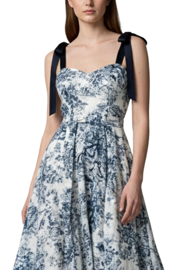 The Valentina Border Maxi Dress - pookie and sebastian