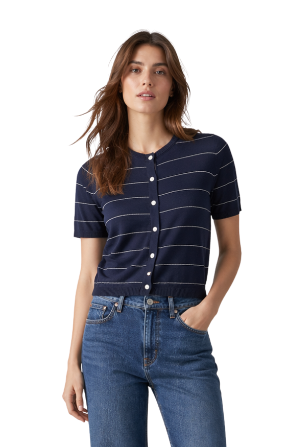 The Deva Stripe Cardigan - pookie and sebastian