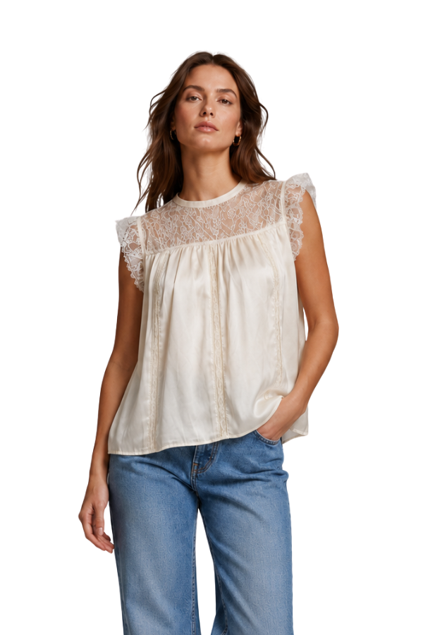 The Ava Lace Mix Top