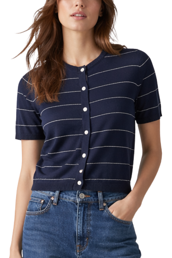 The Deva Stripe Cardigan - pookie and sebastian
