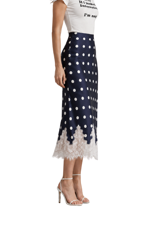 The Elizabeth Polka Dot Lace Skirt