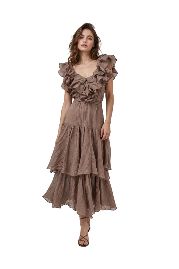 The Harper Ruffle Maxi Dress
