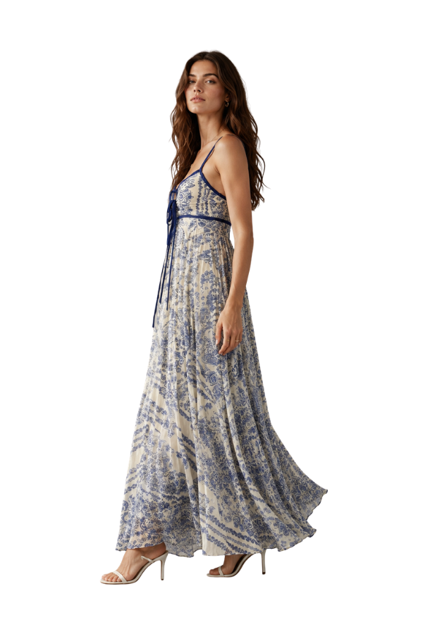 The Ollie Vintage Floral Dress With Lining - pookie and sebastian