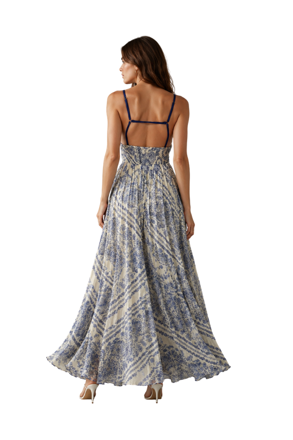 The Ollie Vintage Floral Dress With Lining - pookie and sebastian