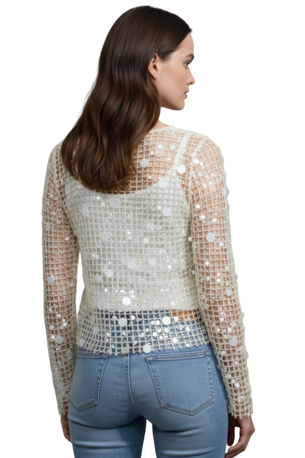 The Lumiere Sequin Long Sleeve Top