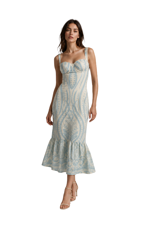 The Victoria Ruffle Bottom Dress