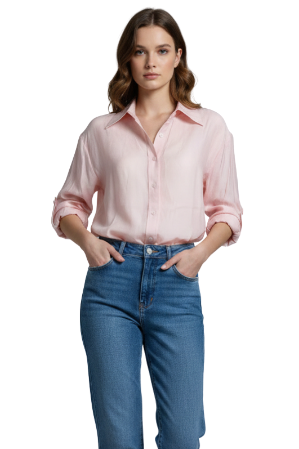 The Bianca Sheer Button Down Shirt