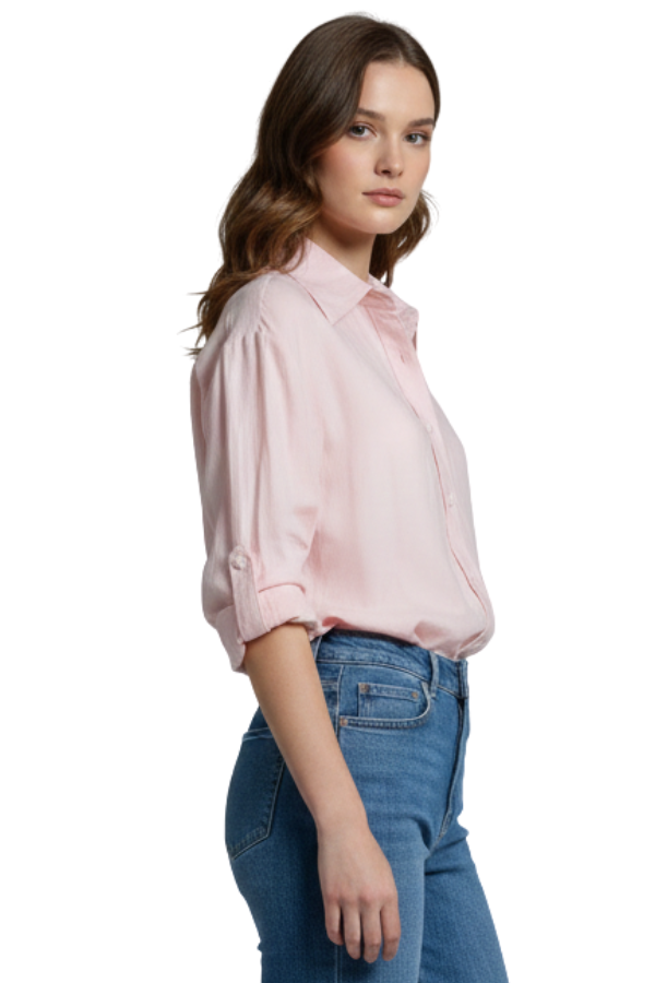 The Bianca Sheer Button Down Shirt
