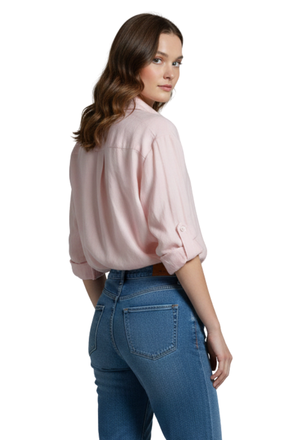 The Bianca Sheer Button Down Shirt