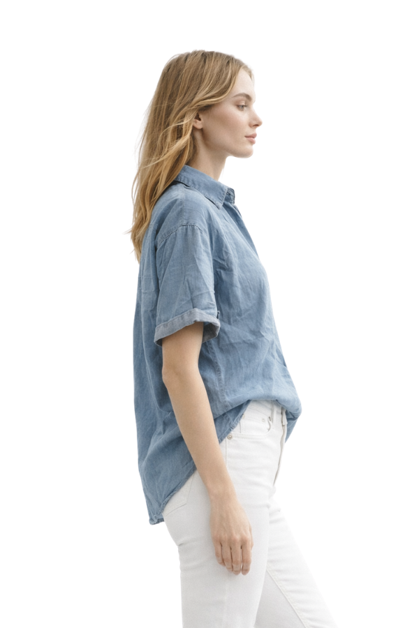 The Jolly Tencel Shirt With Chest Pocket - pookie and sebastian