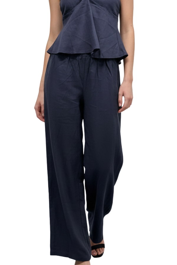 The Linen Wide Leg Pant